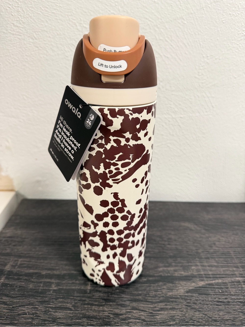 Owala limited edition cow print